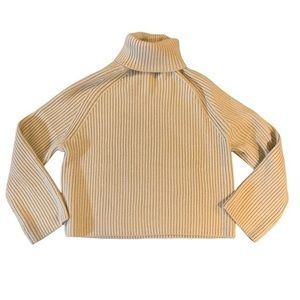 NWOT tan wide sleeve turtle neck